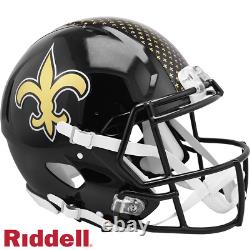 NEW ORLEANS SAINTS NFL Riddell SPEED Authentic Football Helmet 2022 ALTERNATE
