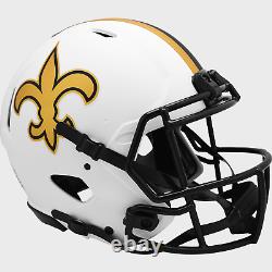NEW ORLEANS SAINTS NFL Riddell SPEED Authentic Football Helmet LUNAR ECLIPSE