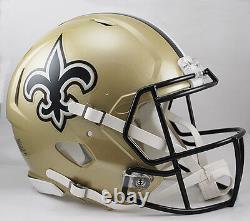 NEW ORLEANS SAINTS NFL Riddell SPEED Full Size AUTHENTIC Football Helmet