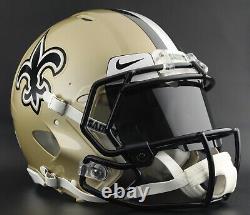 NEW ORLEANS SAINTS NFL Riddell SPEED Full Size Replica Football Helmet