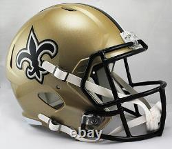 NEW ORLEANS SAINTS NFL Riddell Speed Full Size Replica Football Helmet