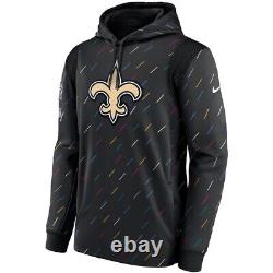NEW ORLEANS SAINTS Nike 2021 Crucial Catch Sideline Performance Hoodie Men's 3XL