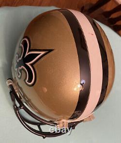 NEW ORLEANS SAINTS Riddell NFL Full Size Replica Football Helmet M EUC NFL Cert