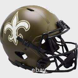 NEW ORLEANS SAINTS Riddell SPEED Authentic Football Helmet SALUTE TO SERVICE