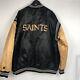 New Orleans Saints Starter Throwback Snap Down Jacket 4xl Black/gold