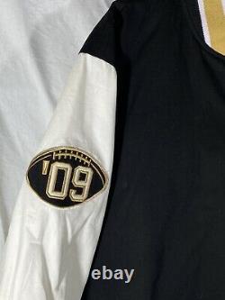 NEW ORLEANS SAINTS Super Bowl XLIV CHAMPIONSHIP Varsity Jacket Sewn Logos 2XL