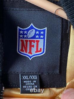 NEW ORLEANS SAINTS Super Bowl XLIV CHAMPIONSHIP Varsity Jacket Sewn Logos 2XL