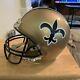 New Orleans Saints Vintage Nfl Riddell Full Size Replica Football Helmet Look