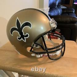 NEW ORLEANS SAINTS VINTAGE NFL Riddell FULL SIZE Replica Football Helmet LOOK