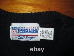 NEW ORLEANS SAINTS Vtg 80s 90s Cliff Engle Crew Neck RARE Sweater jacket XL USA