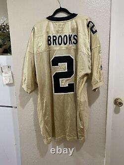NFL Authentic Reebok New Orleans Saints Aaron Brooks Jersey Gold Black 2