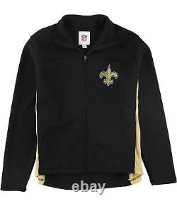 NFL Mens New Orleans Saints Knit Jacket, Black, Large