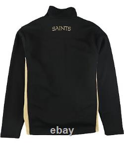 NFL Mens New Orleans Saints Knit Jacket, Black, Large