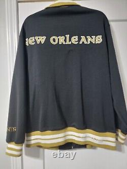 NFL Mitchell & Ness New Orleans Saints Full-Zip Jacket, Men's Size 44(L)