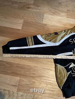 NFL New Orleans Saints Embroidered Jacket Size M Hip Hop Old School Sir Saint