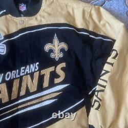 NFL New Orleans Saints Embroidered Jacket Size XXL
