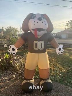 NFL New Orleans Saints Gumbo Dog Mascot 7ft Led Lit Inflatable Nib