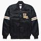 Nfl New Orleans Saints Vintage 80s Black Satin Bomber Baseball Varsity Jacket