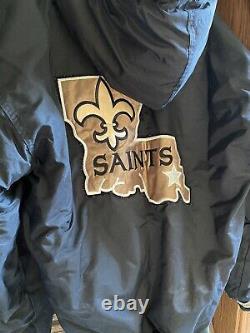 NFL New Orleans Saints Vintage Starter Parka Jacket Medium Excellent Condition