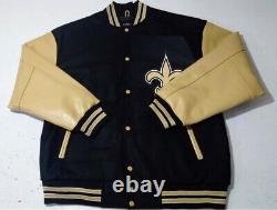 NFL New Orleans Saints varsity jacket all sizes