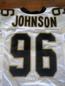 NFL Team Issued Jersey #96 Tom Johnson New Orleans Saints Size Large See Tag