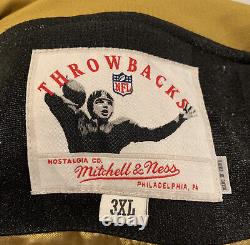 NFL Vintage Mitchell And Ness New Orleans Saints Jacket, Heavyweight Size 3XL