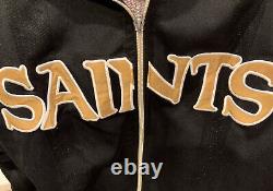 NFL Vintage Mitchell And Ness New Orleans Saints Jacket, Heavyweight Size 3XL