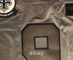 NIKE Mens SALUTE TO SERVICE NEW ORLEANS SAINTS DREW BREES FOOTBALL JERSEY Sz. S