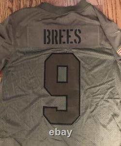 NIKE Mens SALUTE TO SERVICE NEW ORLEANS SAINTS DREW BREES FOOTBALL JERSEY Sz. S