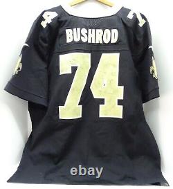 NIKE NFL JERMON BUSHROD NEW ORLEANS SAINTS GAME JERSEY GAME WORN with Signatures