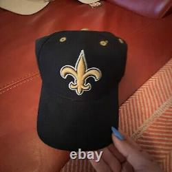 NWOT Vintage Logo Athletic NFL Wool Blend New Orleans Saints Snap-Back Hat