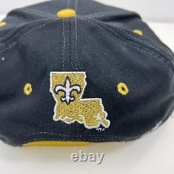 NWT Vtg 90's New Orleans Saints The Game NFL Snapback Hat Spell Script Twill