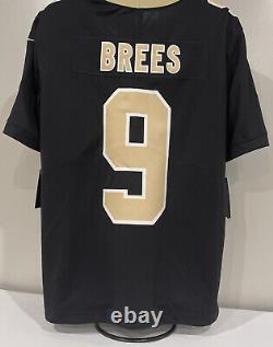 New L Nike Drew Brees New Orleans Saints Black Jersey NFL