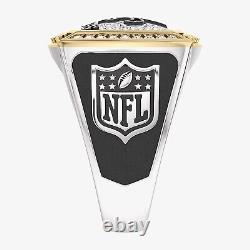 New Orleans Saints 1/2 CTTW Two-Tone 925 Yellow Gold And Sterling Silver Ring