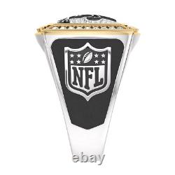 New Orleans Saints 1/2 CTW Diamond Two-Tone Yellow Gold and Sterling Silver Ring