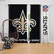 New Orleans Saints 2 Panels Blackout Window Curtains Thermal Window Drapes Decor