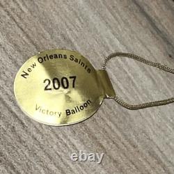 New Orleans Saints 2007 Danbury Mint Victory Balloon Christmas Ornament Original