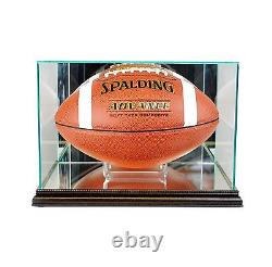 New Orleans Saints 2014 Glass Football Display Case FREE SHIPPING UV Made in USA