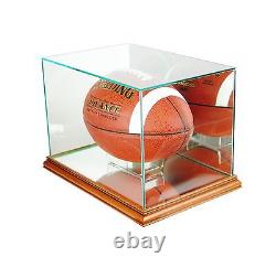 New Orleans Saints 2014 Glass Football Display Case FREE SHIPPING UV Made in USA