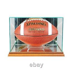 New Orleans Saints 2014 Glass Football Display Case FREE SHIPPING UV Made in USA