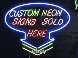 New Orleans Saints 20x16 Neon Sign Light Lamp With HD Vivid Printing