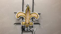 New Orleans Saints 24x20 Neon Sign Light Lamp With HD Vivid Printing