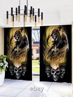 New Orleans Saints 2Pcs Window Curtain Living Room Blackout Thermal Drapes Panel