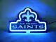 New Orleans Saints 3d Carved Neon Sign Beer Bar Gift 14x10 Light Lamp Artwork