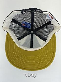 New Orleans Saints AJD Lucky Stripes NFL VTG 80's Trucker Snapback Cap Hat USA