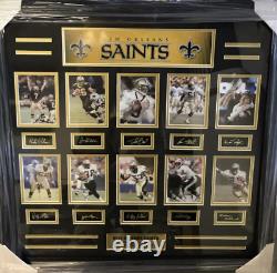 New Orleans Saints All Time Greats Framed Memorabilia