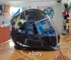 New Orleans Saints American Football NFL Motorcycle Helmet
