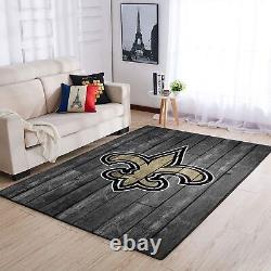 New Orleans Saints Area Rug Door Mats Yoga Mat Home Decor Non-Slip Floor Carpets