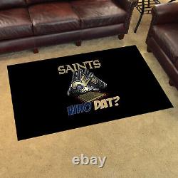 New Orleans Saints Area Rug Living Room Non-Slip Carpet Soft Flannel Floor Mat