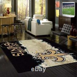 New Orleans Saints Area Rugs Non Slip Living room Bedroom Area Rug Floor Mats